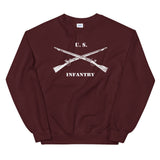 US Infantry Crossed Rifles Distressed Sweatshirt