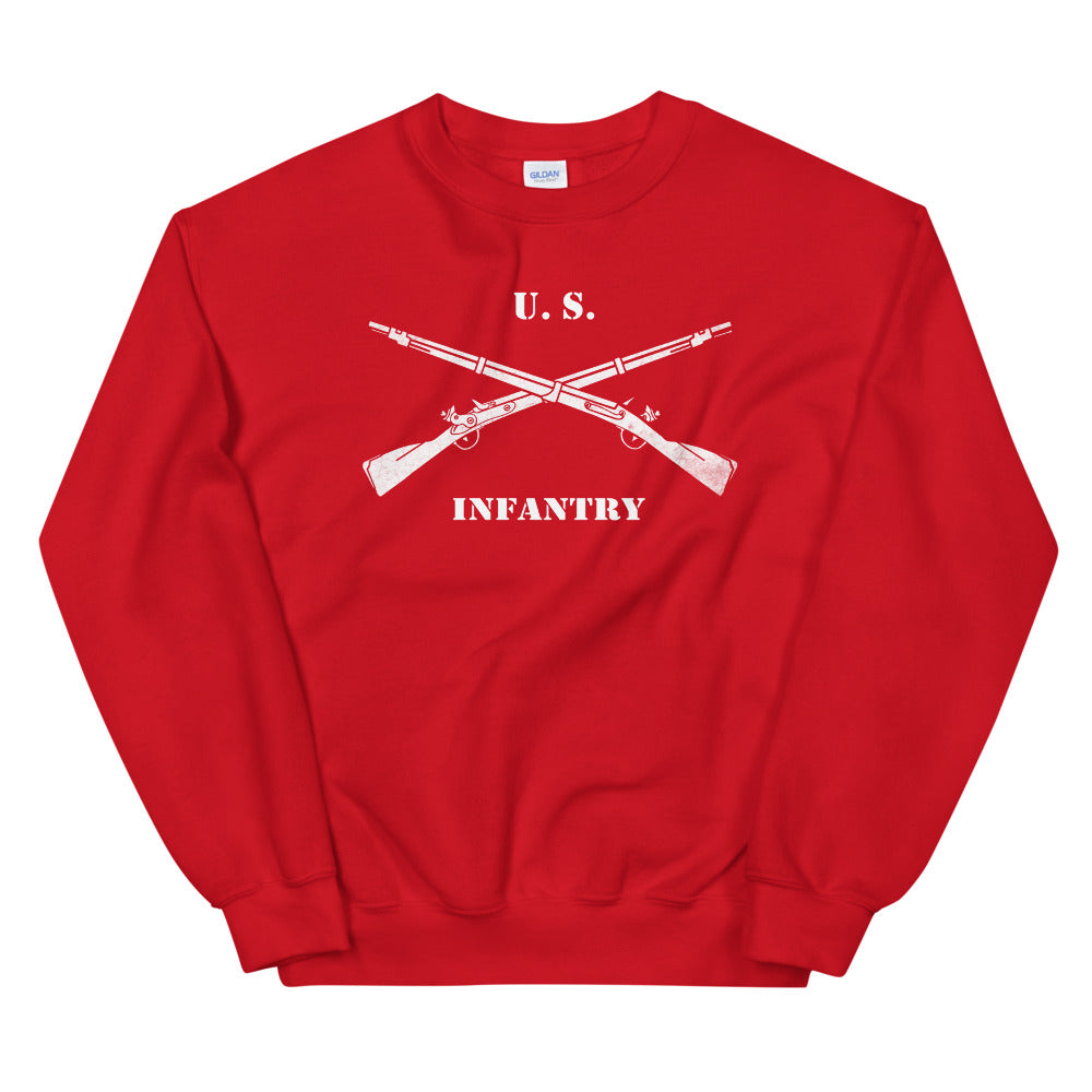 US Infantry Crossed Rifles Distressed Sweatshirt