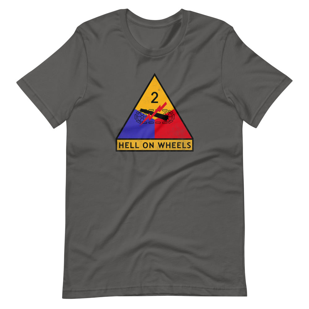 2nd Armor Division Hell On Wheels Distressed T-Shirt