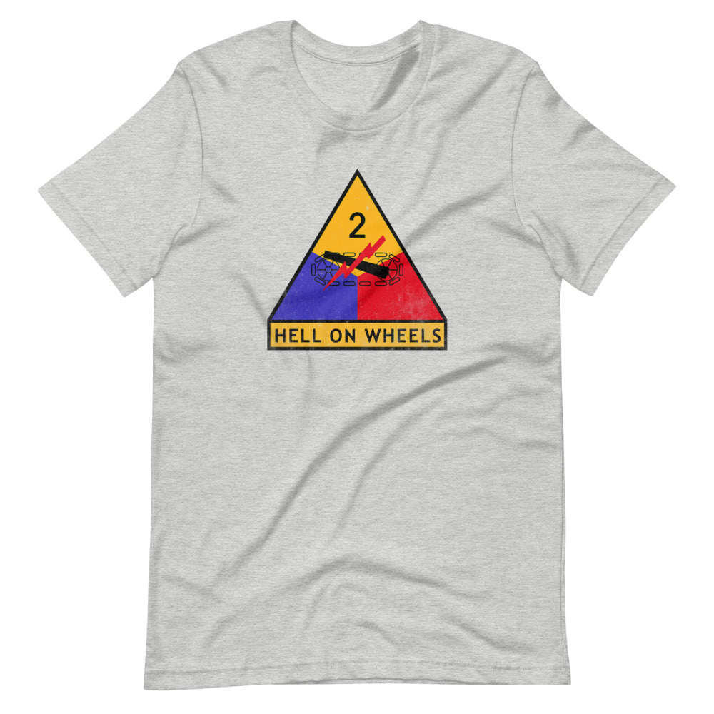 2nd Armor Division Hell On Wheels Distressed T-Shirt