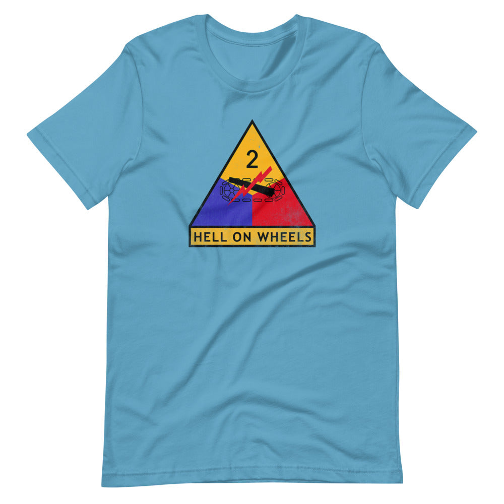 2nd Armor Division Hell On Wheels Distressed T-Shirt