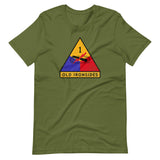 1st Armor Division Old Ironsides Distressed T-Shirt