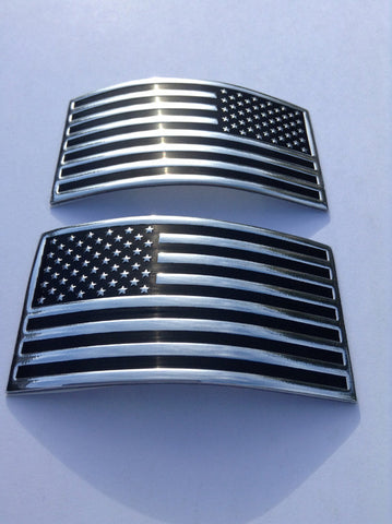 1X US USA Flag Sticker American Emblem Metal Badge Decal Car - Foto 9