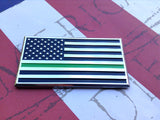 US Flag Thin Green Line