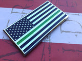 US Flag Thin Green Line